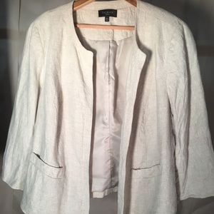 Talbots linen blazer size 18